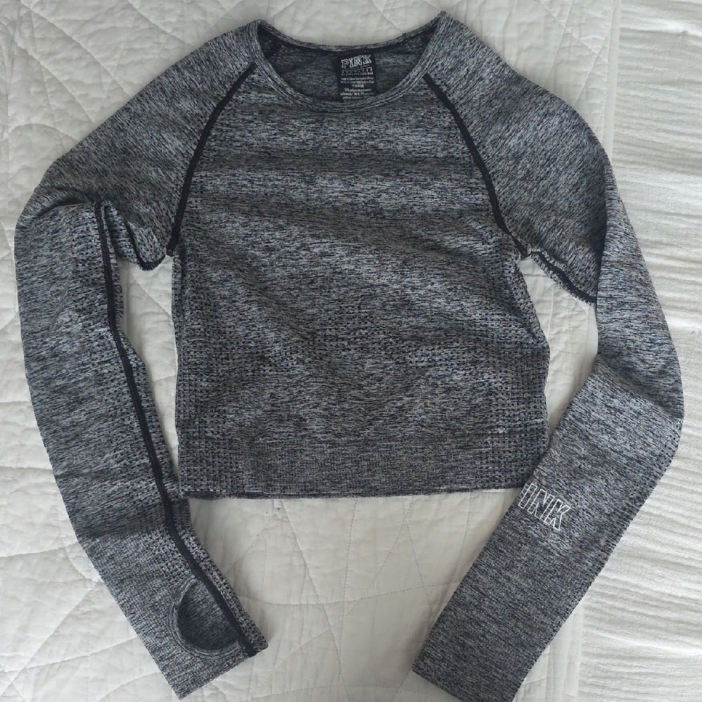 Victoria's Secret Gray Crop Top
